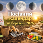 посівний календар на березень 2026