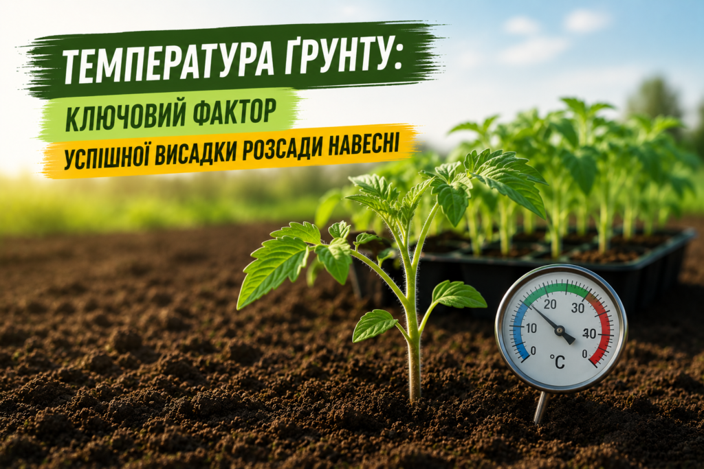 Температура ґрунту: ключовий фактор успішної висадки розсади навесні